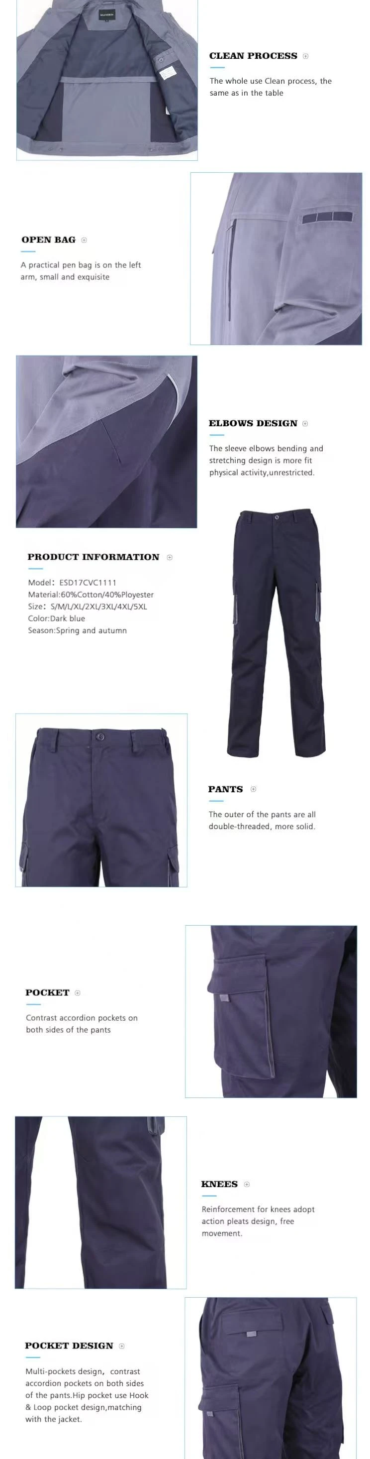Anti-static industrial clothing Anti-static industrial clothing