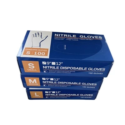 Guants de nitril blau de 9 polzades sense pols 4,5 g